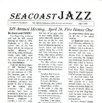 Seacoast Jazz, April 1998 (Vol. 9, No. 4) [newsletter]
